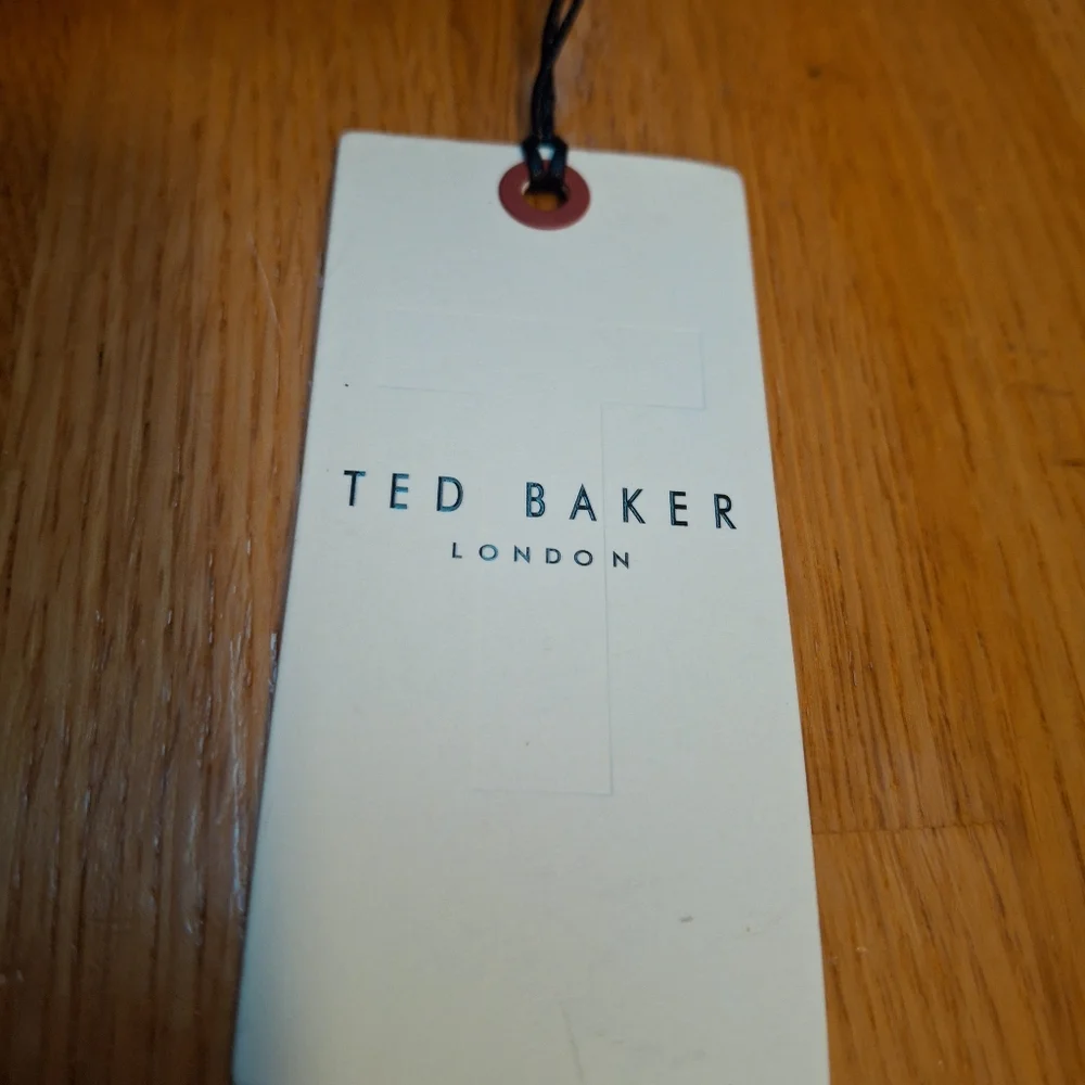 Ted Baker London Raffia Clutch Leather Trim Wristlet - Picture 13 of 13